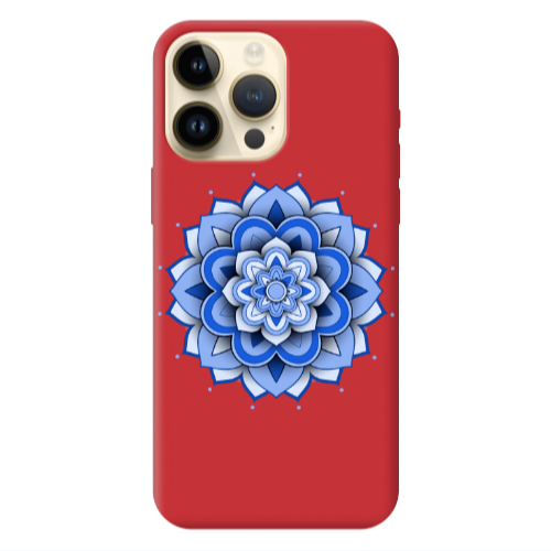 Apple iPhone 13 Pro Max Manadala D9 Red Colored Silicone TPU Θήκη
