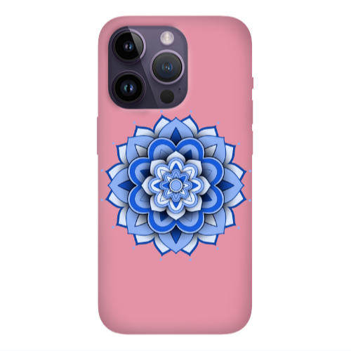 Apple iPhone 14 Pro Max Manadala D9 Pink Colored Silicone TPU Θήκη