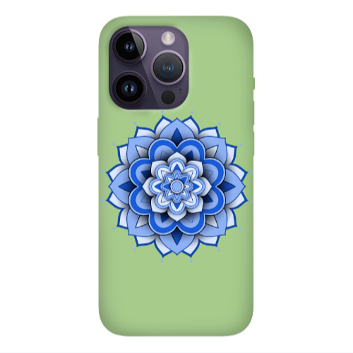 Apple iPhone 14 Pro Max Manadala D9 Light Green Colored Silicone TPU Θήκη