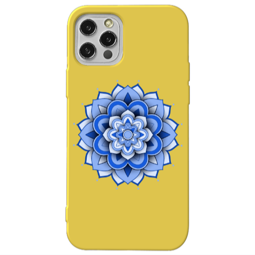 Apple iPhone 13 Pro Manadala D9 Yellow Colored Silicone TPU Θήκη