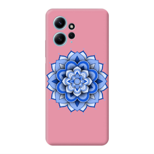 Xiaomi Redmi Note 12 4G Manadala D9 Pink Colored Silicone TPU Θήκη