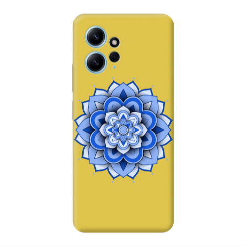 Xiaomi Redmi Note 12 4G Manadala D9 Yellow Colored Silicone TPU Θήκη