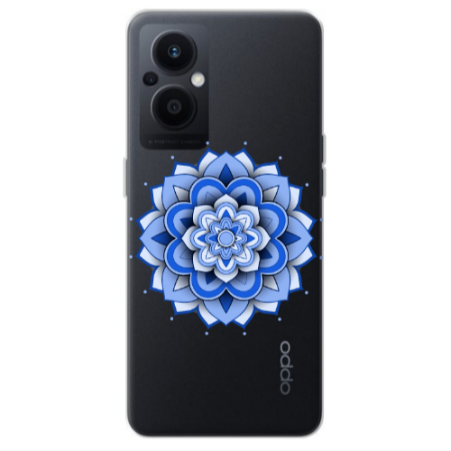 Oppo Reno 7 Lite Manadala D9 Transparent Silicone TPU Θήκη
