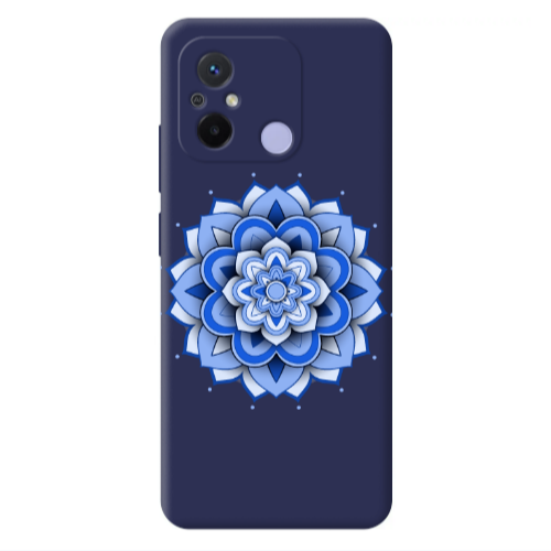 Xiaomi Redmi 12C Manadala D9 Dark blue Colored Silicone TPU Θήκη