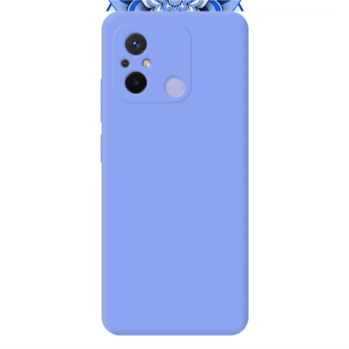 Xiaomi Redmi 12C Manadala D9 Light Purple Colored Silicone TPU Θήκη