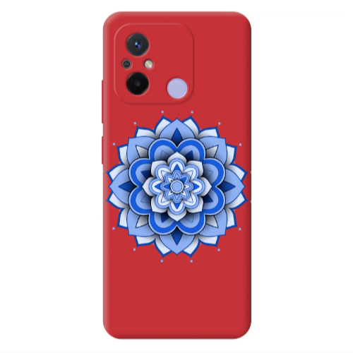 Xiaomi Redmi 12C Manadala D9 Red Colored Silicone TPU Θήκη
