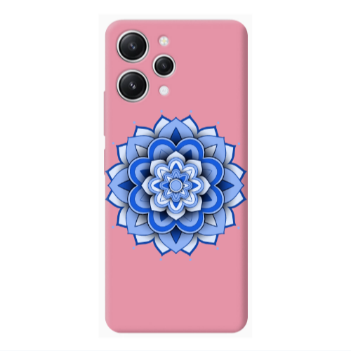 Xiaomi Redmi 12 Manadala D9 Pink Colored Silicone TPU Θήκη