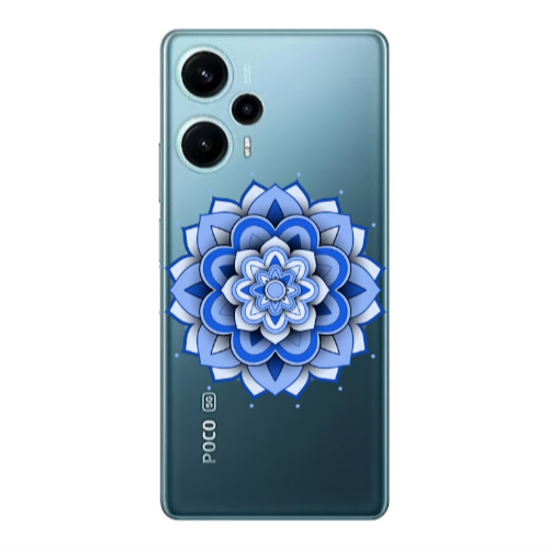 Xiaomi Poco F5 Manadala D9 Transparent Silicone TPU Θήκη