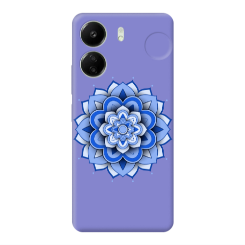 Xiaomi Redmi 13C Manadala D9 Purple Colored Silicone TPU Θήκη