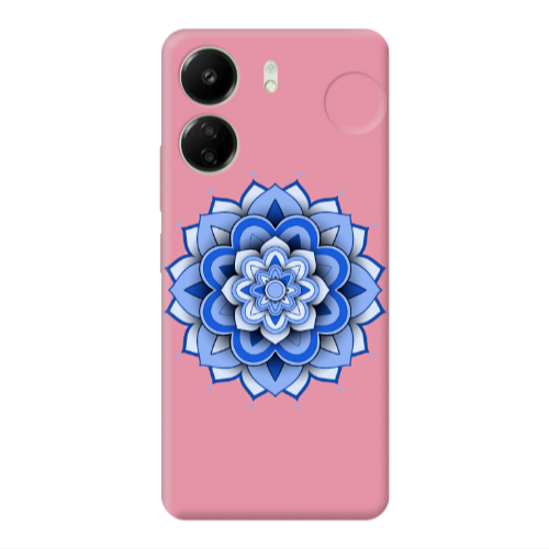 Xiaomi Redmi 13C Manadala D9 Pink Colored Silicone TPU Θήκη