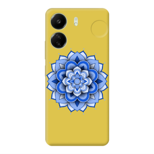 Xiaomi Redmi 13C Manadala D9 Yellow Colored Silicone TPU Θήκη