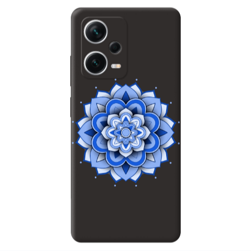 Xiaomi Poco X5 Manadala D9 Black Colored Silicone TPU Θήκη