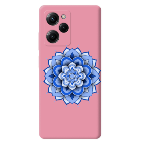 Xiaomi Poco X5 Pro Manadala D9 Pink Colored Silicone TPU Θήκη