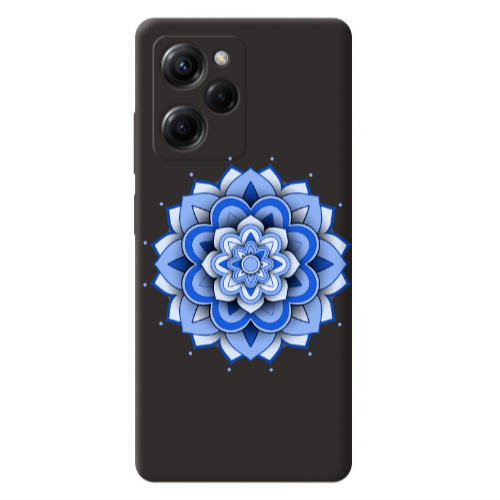 Xiaomi Poco X5 Pro Manadala D9 Black Colored Silicone TPU Θήκη