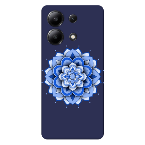 Xiaomi Redmi Note 13 4G Manadala D9 Dark blue Colored Silicone TPU Θήκη