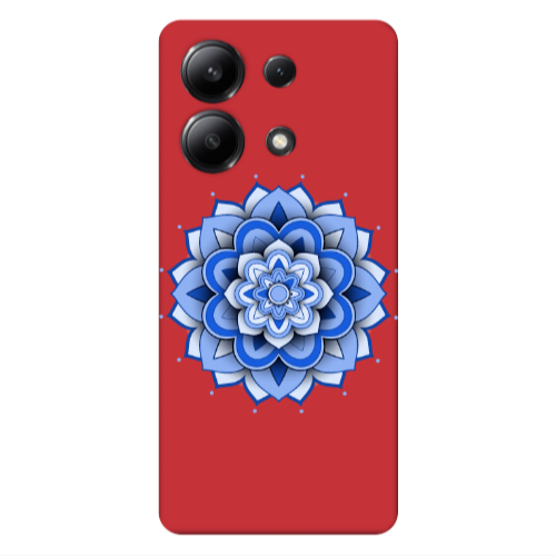 Xiaomi Redmi Note 13 4G Manadala D9 Red Colored Silicone TPU Θήκη