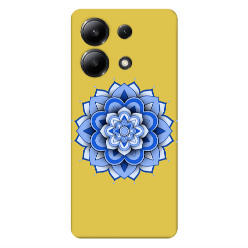 Xiaomi Redmi Note 13 4G Manadala D9 Yellow Colored Silicone TPU Θήκη