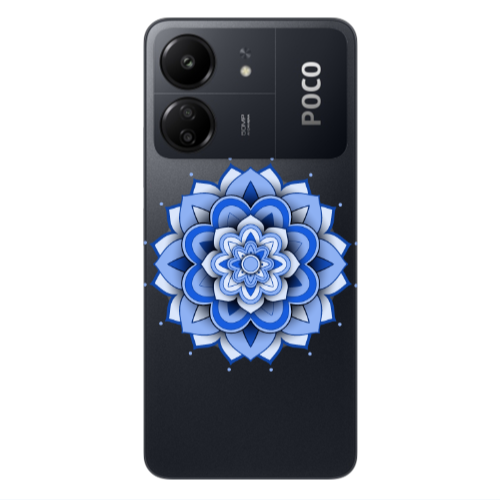 Xiaomi Poco C65 Manadala D9 Transparent Silicone TPU Θήκη