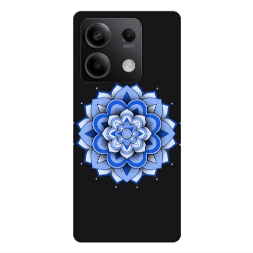 Xiaomi Redmi Note 13Pro 5G Manadala D9 Black Colored Silicone TPU Θήκη