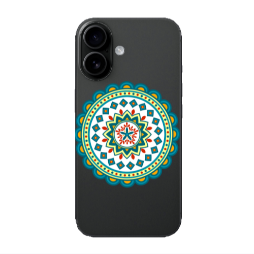 Apple Iphone 16 plus Mandala D11 Transparent Silicone TPU Θήκη