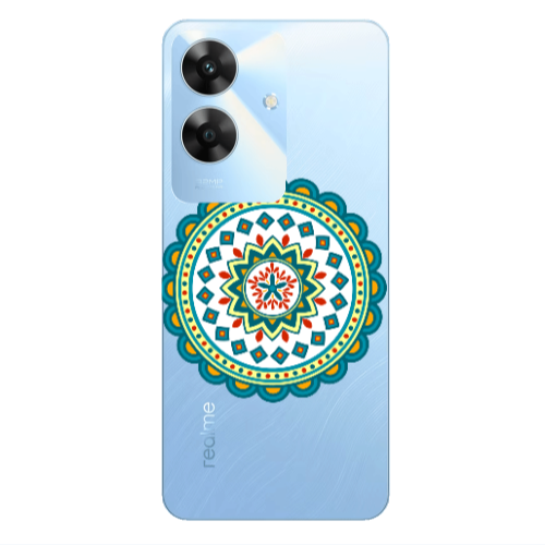Realme Note 60 Mandala D11 Transparent Silicone TPU Θήκη