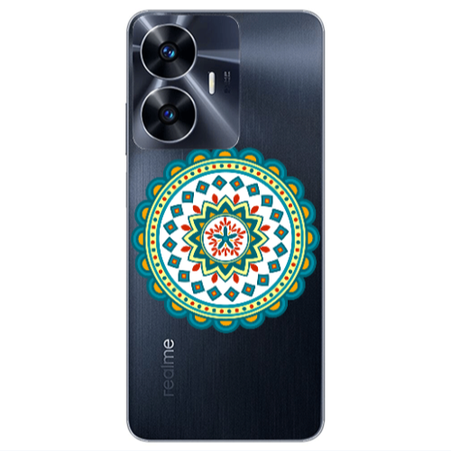 Realme Note 50 Mandala D11 Transparent Silicone TPU Θήκη
