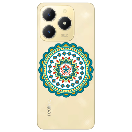 Realme C61 Mandala D11 Transparent Silicone TPU Θήκη