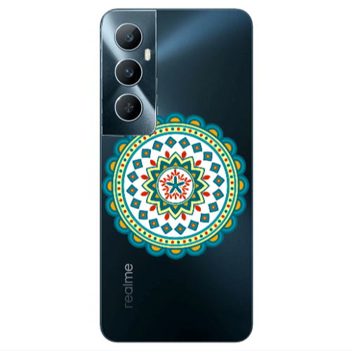 Realme C65 Mandala D11 Transparent Silicone TPU Θήκη