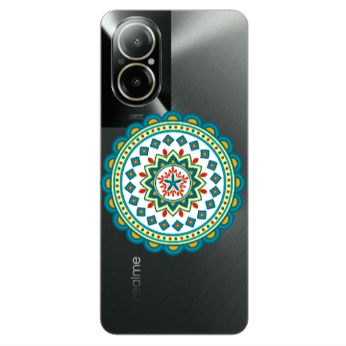 Realme C67 Mandala D11 Transparent Silicone TPU Θήκη