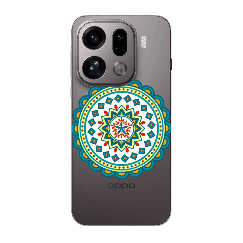 Oppo Find X9 Pro Mandala D11 Transparent Silicone TPU Θήκη