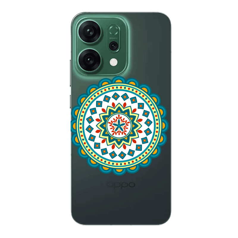 Oppo RENO 14 Mandala D11 Transparent Silicone TPU Θήκη