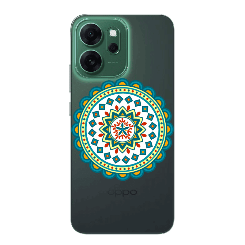 Oppo 14 F Mandala D11 Transparent Silicone TPU Θήκη