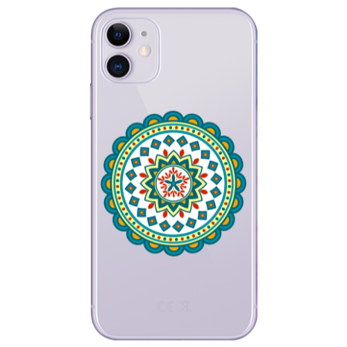 Apple iPhone 11  Mandala D11 Transparent Silicone TPU Θήκη