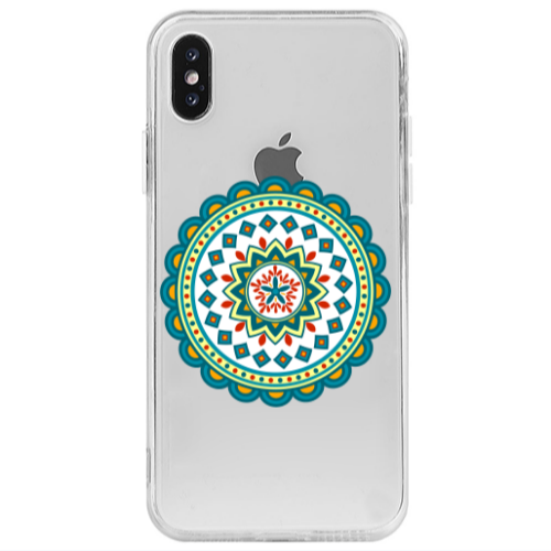 Apple iPhone X Mandala D11 Transparent Silicone TPU Θήκη