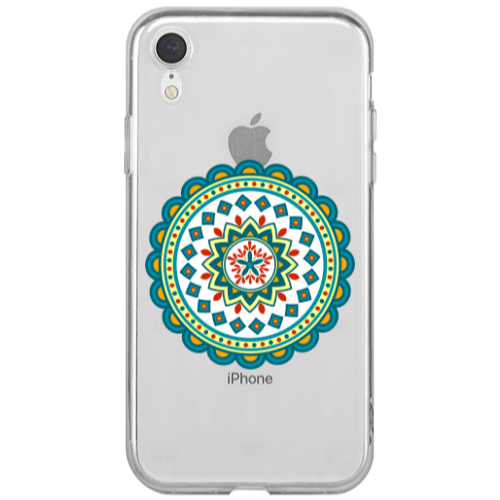 Apple iPhone Xr Mandala D11 Transparent Silicone TPU Θήκη
