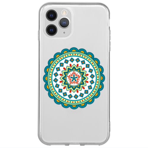 Apple iPhone 13 Pro Max Mandala D11 Transparent Silicone TPU Θήκη