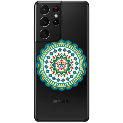 Samsung S21 Ultra Mandala D11 Transparent Silicone TPU Θήκη