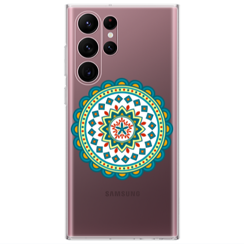 Samsung S22 Ultra Mandala D11 Transparent Silicone TPU Θήκη
