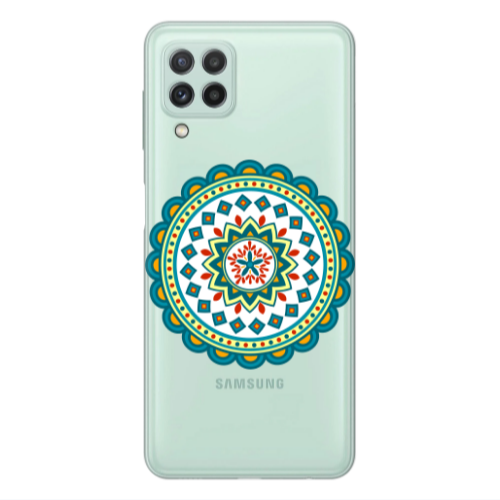 Samsung A22 4G Mandala D11 Transparent Silicone TPU Θήκη
