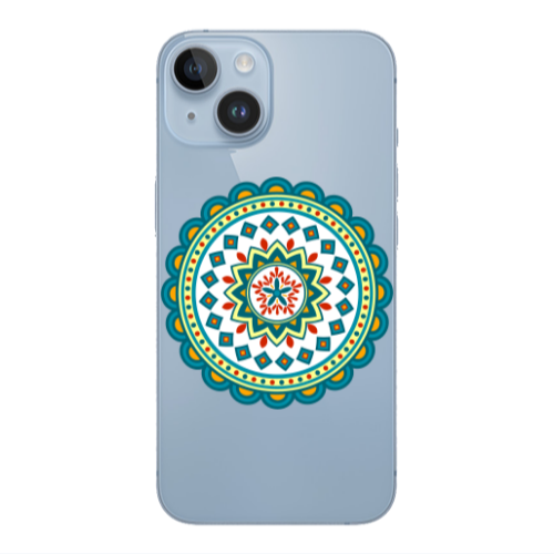 Apple iPhone 14 Plus Mandala D11 Transparent Silicone TPU Θήκη