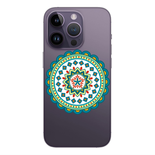 Apple iPhone 14 Pro  Mandala D11 Transparent Silicone TPU Θήκη
