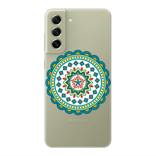 Samsung S21 FE Mandala D11 Transparent Silicone TPU Θήκη