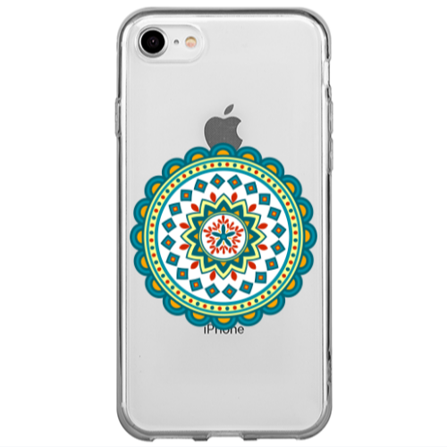 Apple iPhone 7 Mandala D11 Transparent Silicone TPU Θήκη
