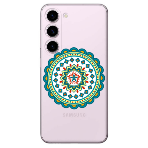 Samsung S23 Plus Mandala D11 Transparent Silicone TPU Θήκη