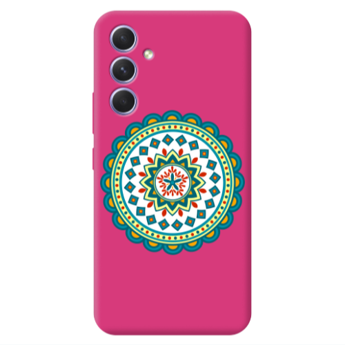 Samsung A54 Mandala D11 Fuchsia Colored Silicone TPU Θήκη