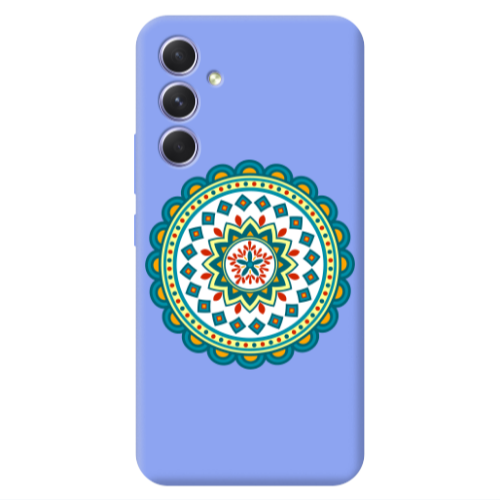 Samsung A54 Mandala D11 Light Purple Colored Silicone TPU Θήκη