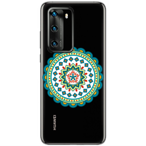 Huawei P40 Mandala D11 Transparent Silicone TPU Θήκη