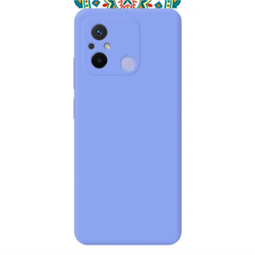 Xiaomi Redmi 12C Mandala D11 Light Purple Colored Silicone TPU Θήκη