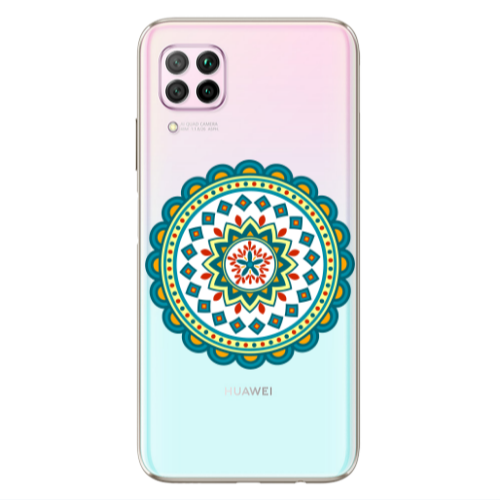 Huawei P40 Lite Mandala D11 Transparent Silicone TPU Θήκη