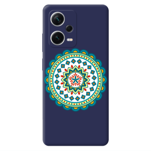 Xiaomi Poco X5 Mandala D11 Dark blue Colored Silicone TPU Θήκη